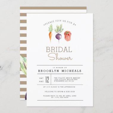 Veggie Patch | Watercolor Bridal Shower Invitations