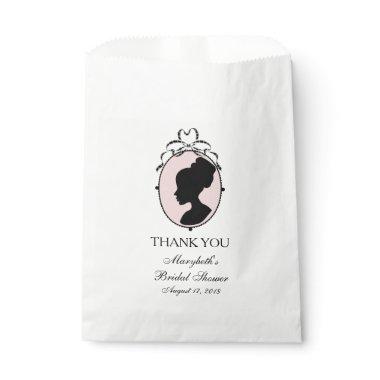 Victorian Style 60s Cameo Bridal Shower Favor Bag