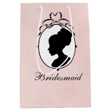 Victorian Style Cameo Bridal Shower Gift Bag