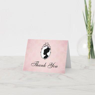 Victorian Style Cameo Thank You Invitations