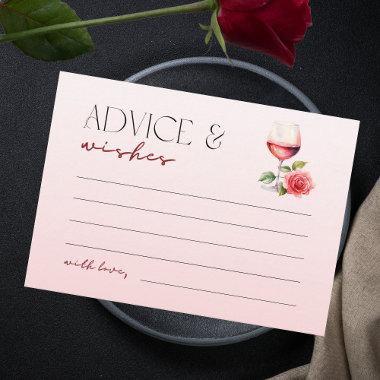 Vino Before Vows Bridal Shower Advice & Wishes Enclosure Invitations