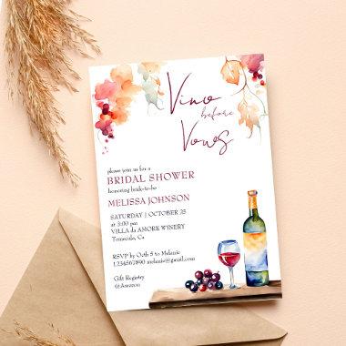 Vino before vows winery bridal shower template