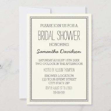 Vintage Bridal Shower Invitation Invitations
