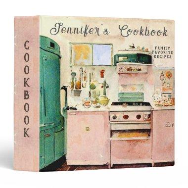 Vintage Country Kitchen Cookbook 3 Ring Binder