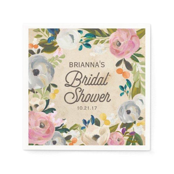 Vintage Florals | Bridal Shower Napkins