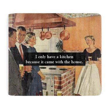 Vintage Funny Bridal Shower / House Warming Party Cutting Board