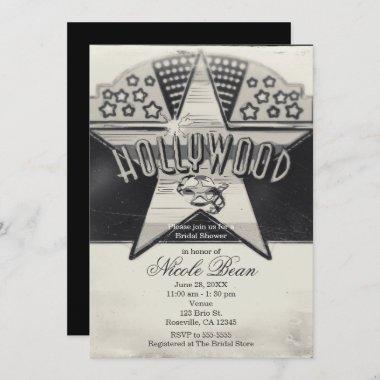Vintage Old Hollywood Black & White Invitations