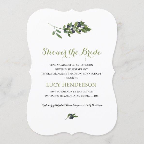 Watercolor Olive Orchard | Bridal Shower Invitations