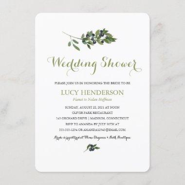 Watercolor Olive Orchard | Wedding Shower Invitations