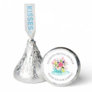 Watercolor Peonies Tea Cup Bridal Shower Hershey®'s Kisses®
