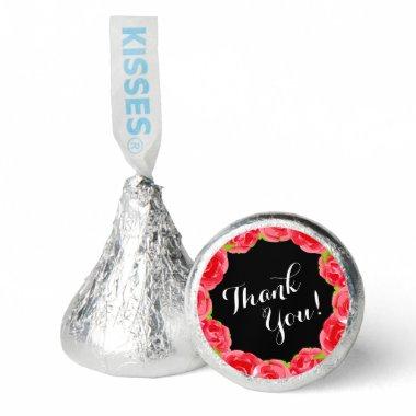 Watercolor Red Roses Derby Bridal Shower Hershey®'s Kisses®