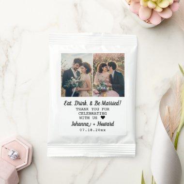 Wedding Bridal Shower Photo Collage Custom Text Margarita Drink Mix