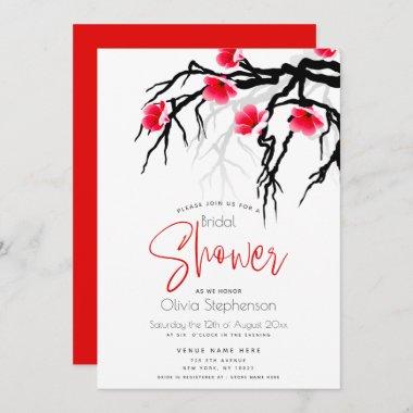 Wedding | Japanese Blossom Branch Floral Invitations