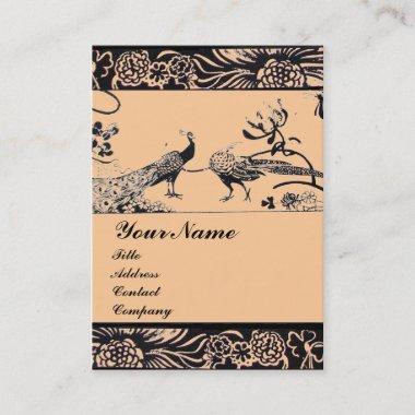 WEDDING LOVE BIRDS ,black and white ,pink Business Invitations