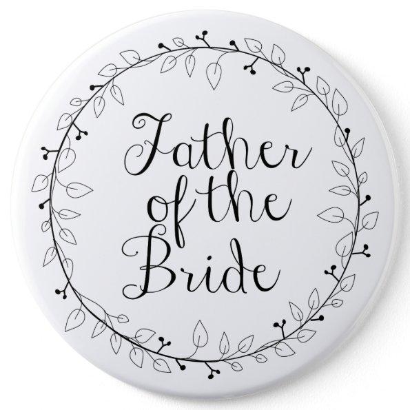 Wedding name tags Father of the Bride Button