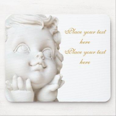 White Angel Mouse Pad