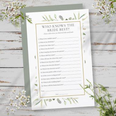 Who Knows The Bride Best Bridal Shower Game