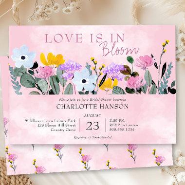 Wildflower Lawn Love is in Bloom Bridal Shower Invitations