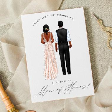 Will You Be My Man of Honor? Girls in Gowns Invita Invitations