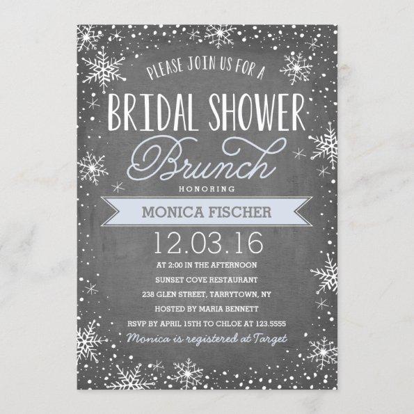 Winter Bridal Shower Invitations
