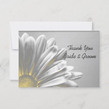 Yellow Floral Highlights Wedding Thank You Notes Invitations