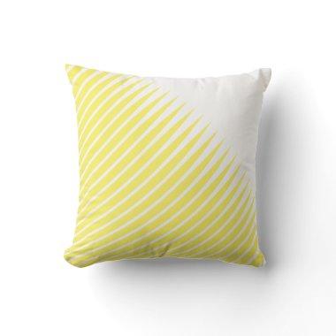 Yellow Spikes Leaf Patterns Abstract Custom Colors Outdoor Pillow