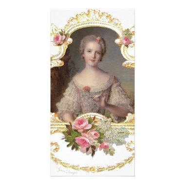 Young Queen Marie Antoinette Pink Roses Invitations