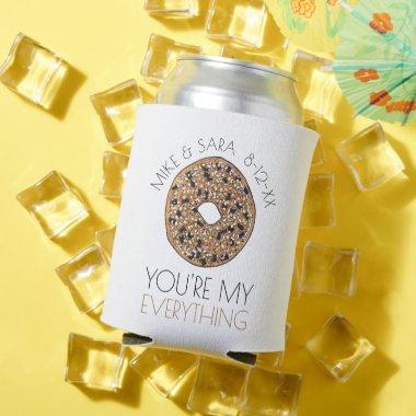 You're My Everything Bagel Wedding Engagement Can Cooler