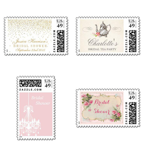 Antique Bridal Shower Stamps