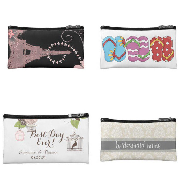 Bridal Shower Cosmetic Bags