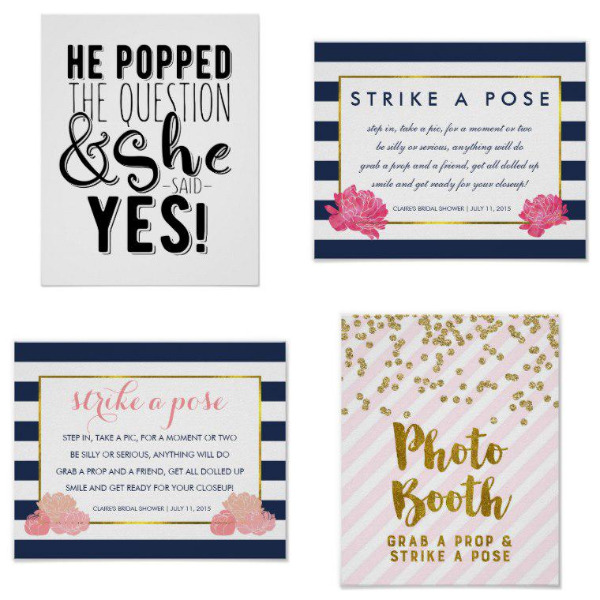 Bridal Shower Posters