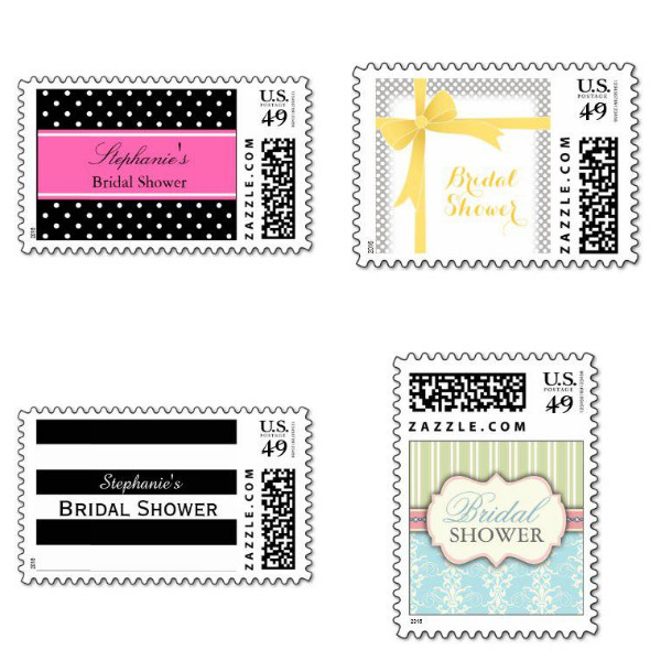 Pattern Bridal Shower Stamps