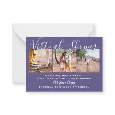 100  Virtual Shower PHOTO Wedding Live Chat Budget Advice Card