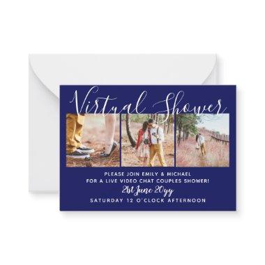 100  Virtual Shower PHOTO Wedding Live Chat Budget Advice Card