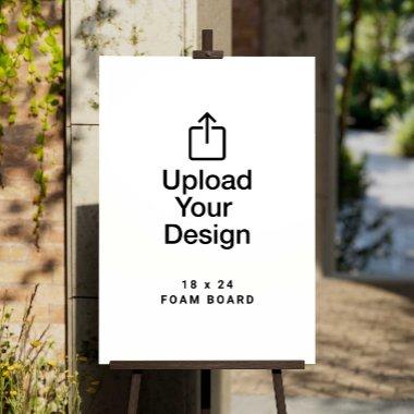 18" x 24" Foam Core Board, Upload Your Design Foam Board