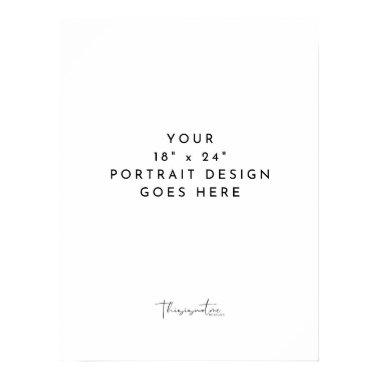 18x24" Portrait Vertical Template Poster