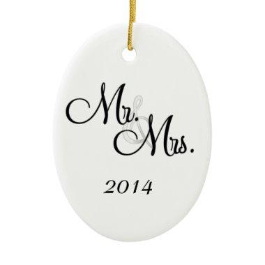 2014 First Christmas Ornament Mr & Mrs.