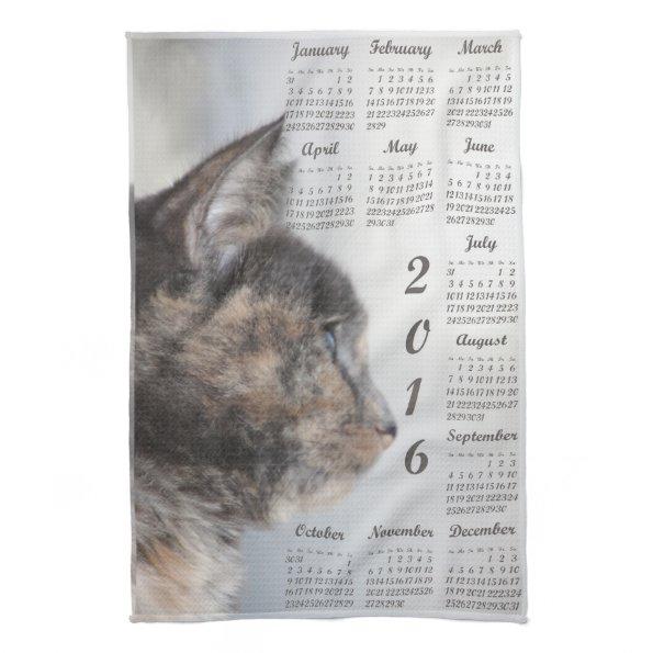 2016 kitchen towel calendar