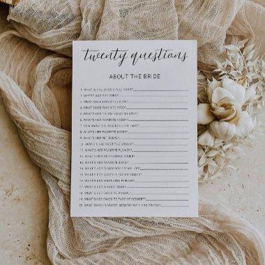 20 Questions About the Wedding Shoe Game Template,