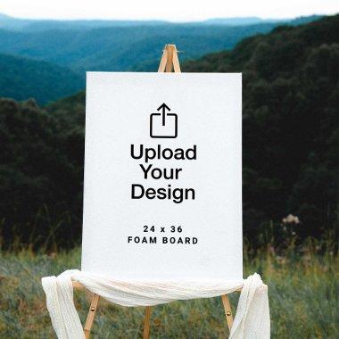 24" x 36" Foam Core Board, Upload Your Design Foam Board