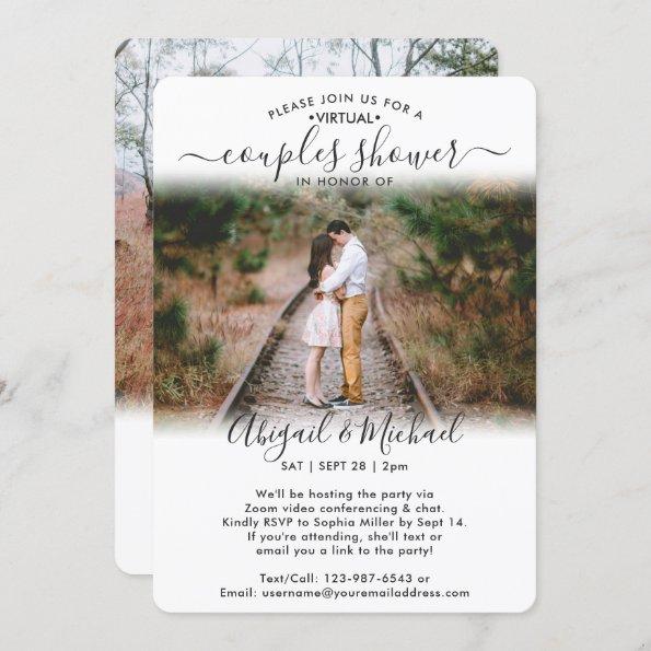 2 Photo Virtual Couples Bridal Shower by Mail Invitations