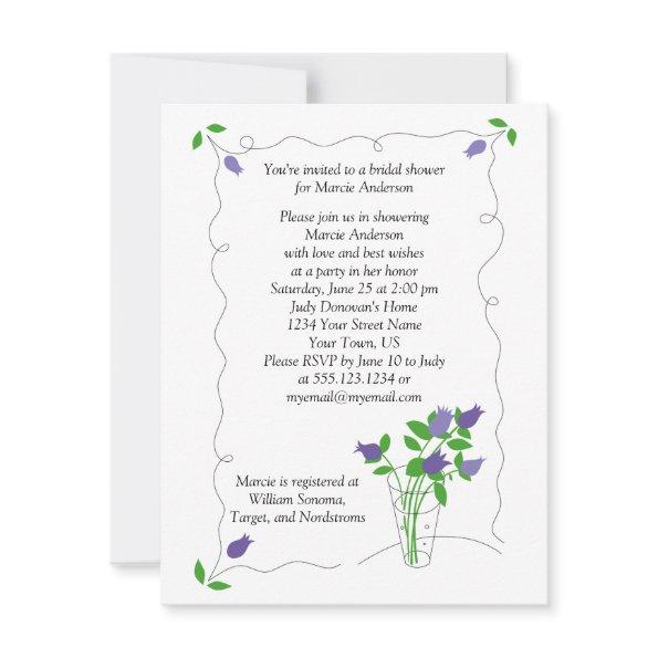 #2 Purple Lavender Tulip Flowers  Inv