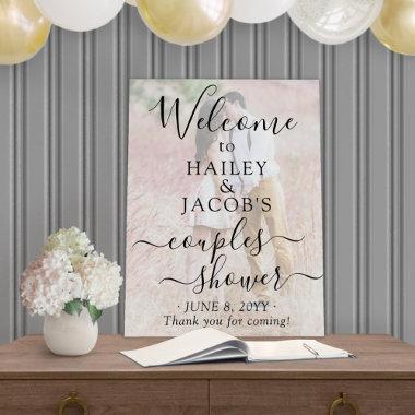 2 Sided Couples Wedding Shower Two Photo Welcome Foam Board