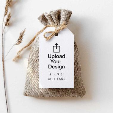 2" x 3.5" Gift / Favor Tag - Upload Your Design