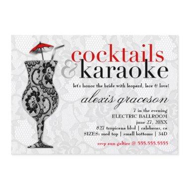 311 Cocktails & Karaoke Lace Invitations