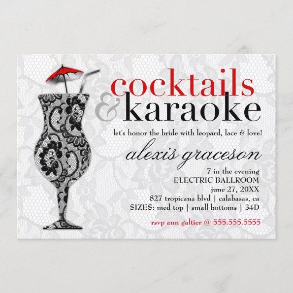 311 Cocktails & Karaoke Lace Invitations