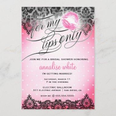 311 For My Lips Only Bachelorette Shower Invitations