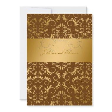 311-Golden diVine | Chocolate Invitations