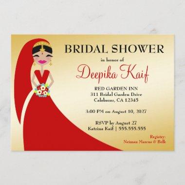 311 Indian Beauty Bride Invitations