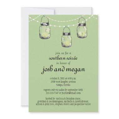 3 Hanging Mason Jars - Engagement Party